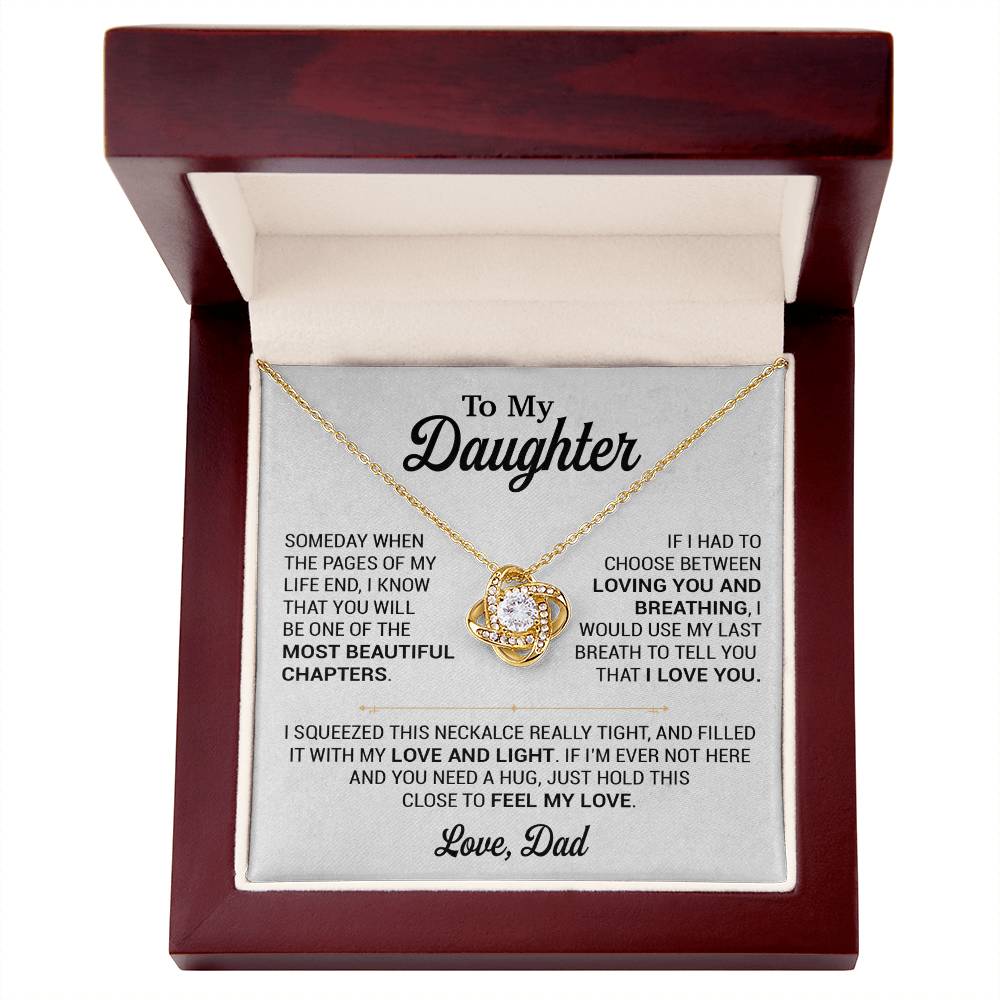 To My Daughter Necklace, Gift for Daughter from Dad, Daughter Father Necklace 2_11