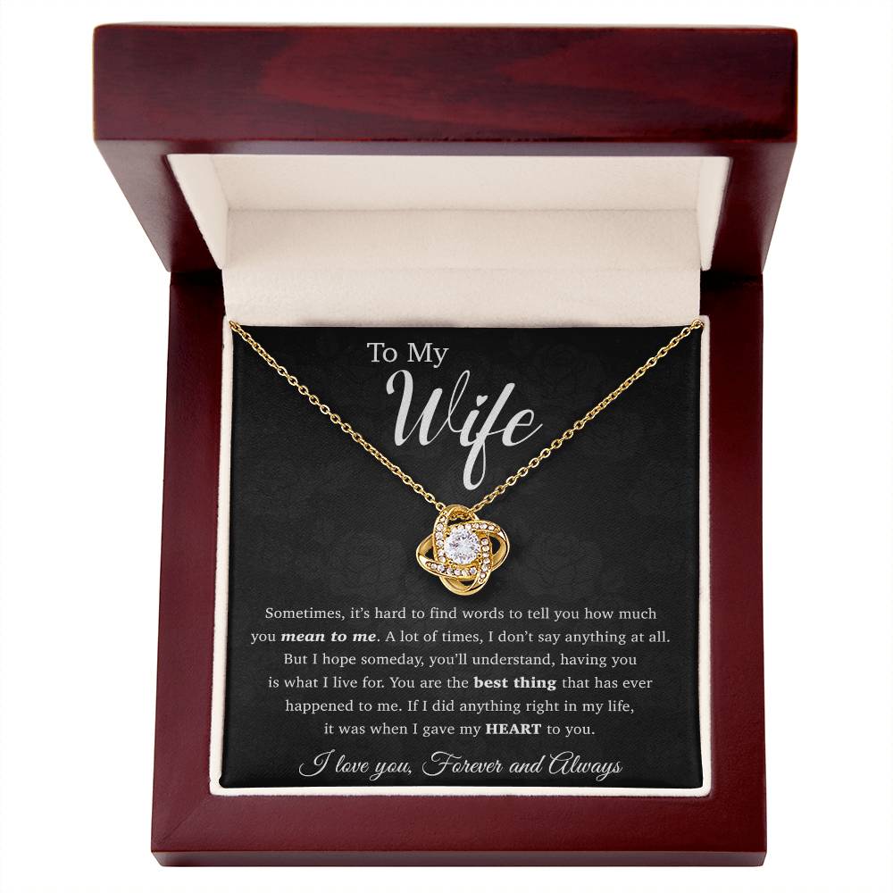 To My Wife Necklace, Anniversary Gift, Birthday Gifts For Her, Mother's Day Gift