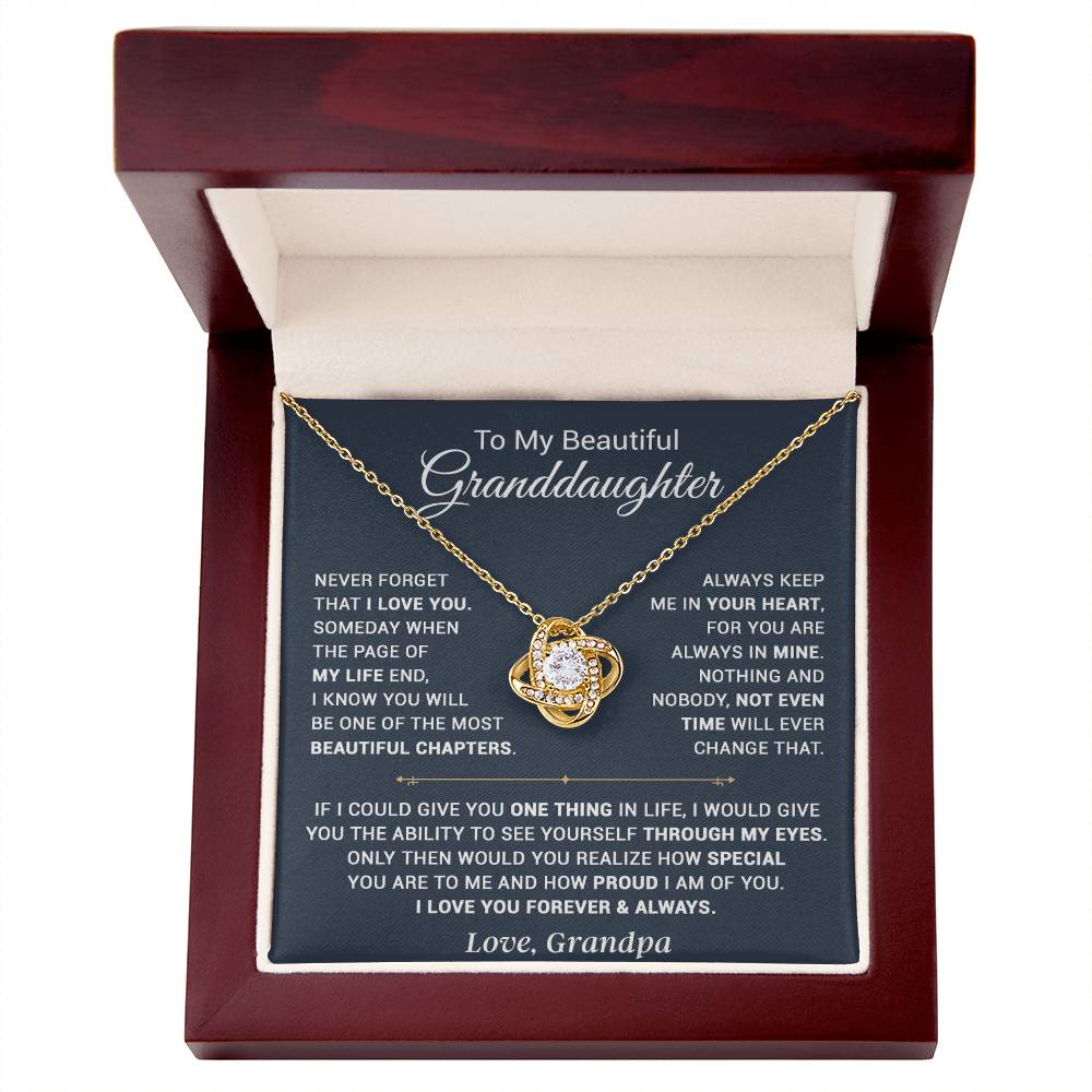 To My Granddaughter Necklace, Xmas Birthday Gift For Granddaughter From Grandpa 13_9