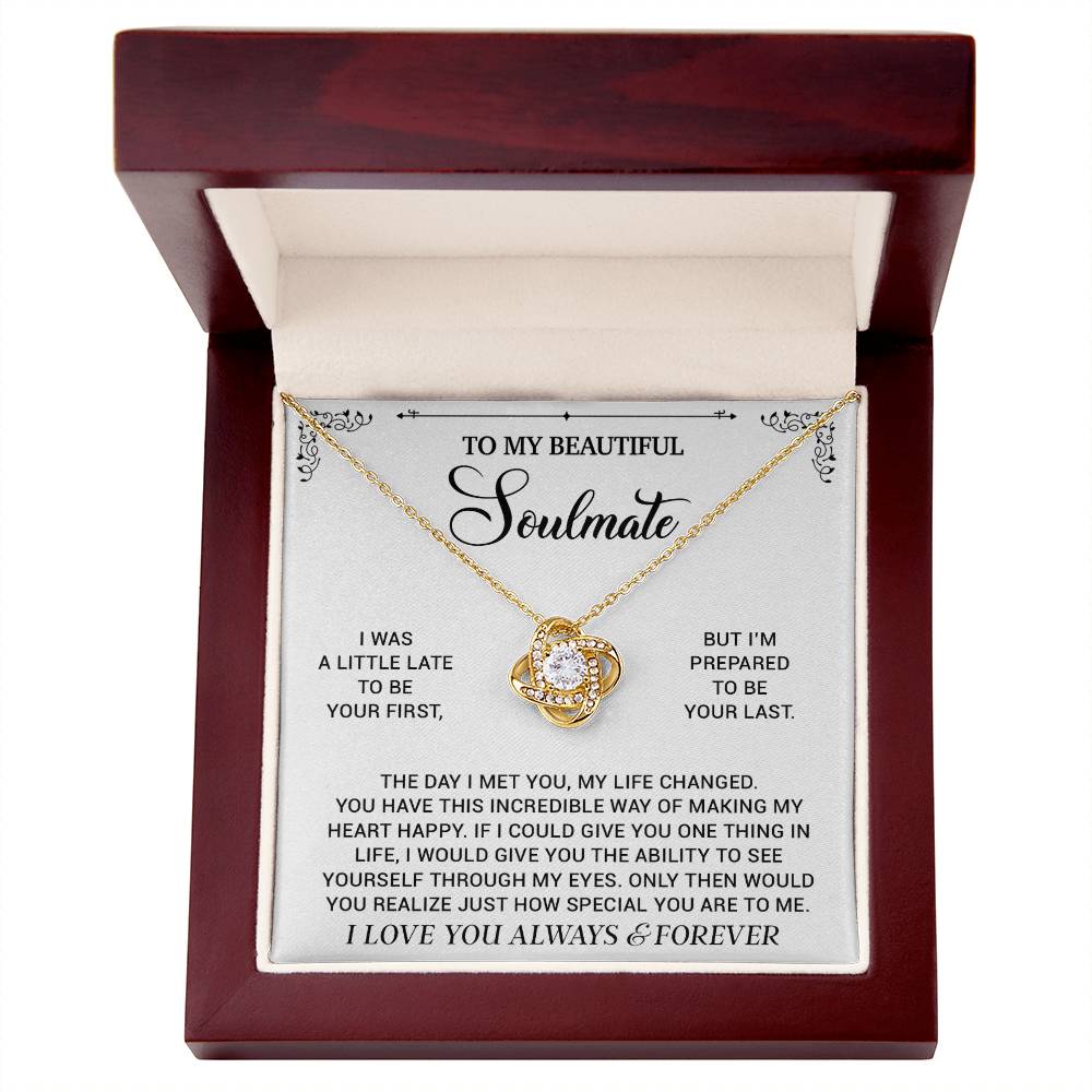To My Soulmate Necklace, Birthday Gifts For Her, Christmas Gift For Soulmate