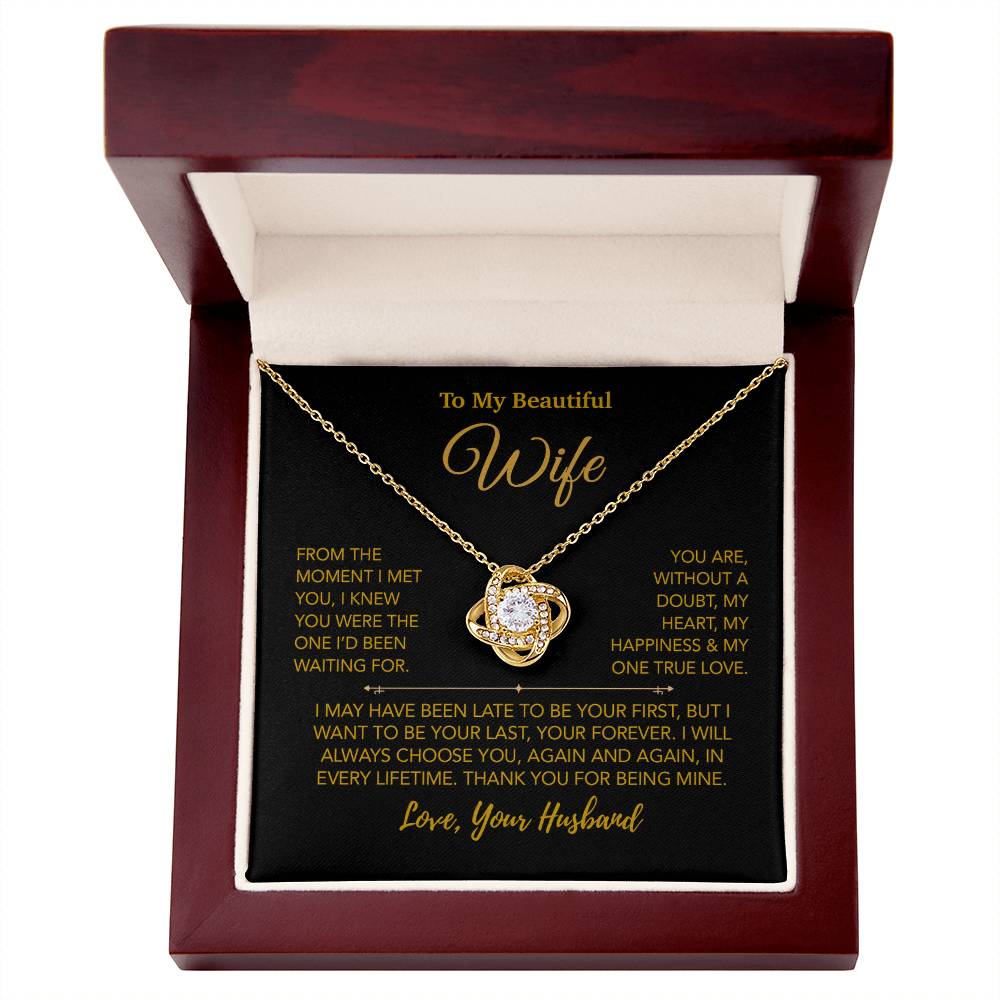 To My Wife Necklace, Christmas Gifts For Women, Anniversary Gift For Wife 27_12_Gold