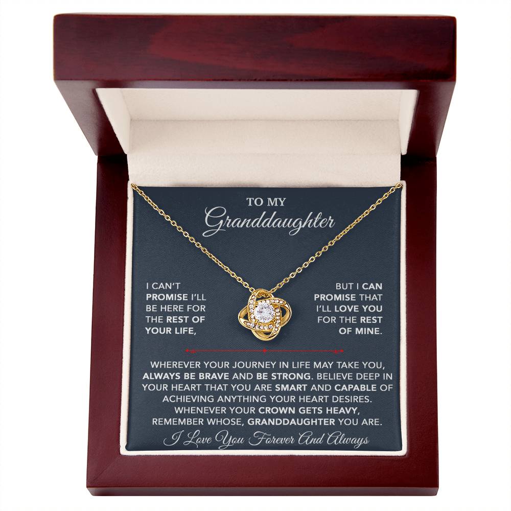 To My Granddaughter Necklace, Granddaughter Gift from Grandpa, Christmas Gift