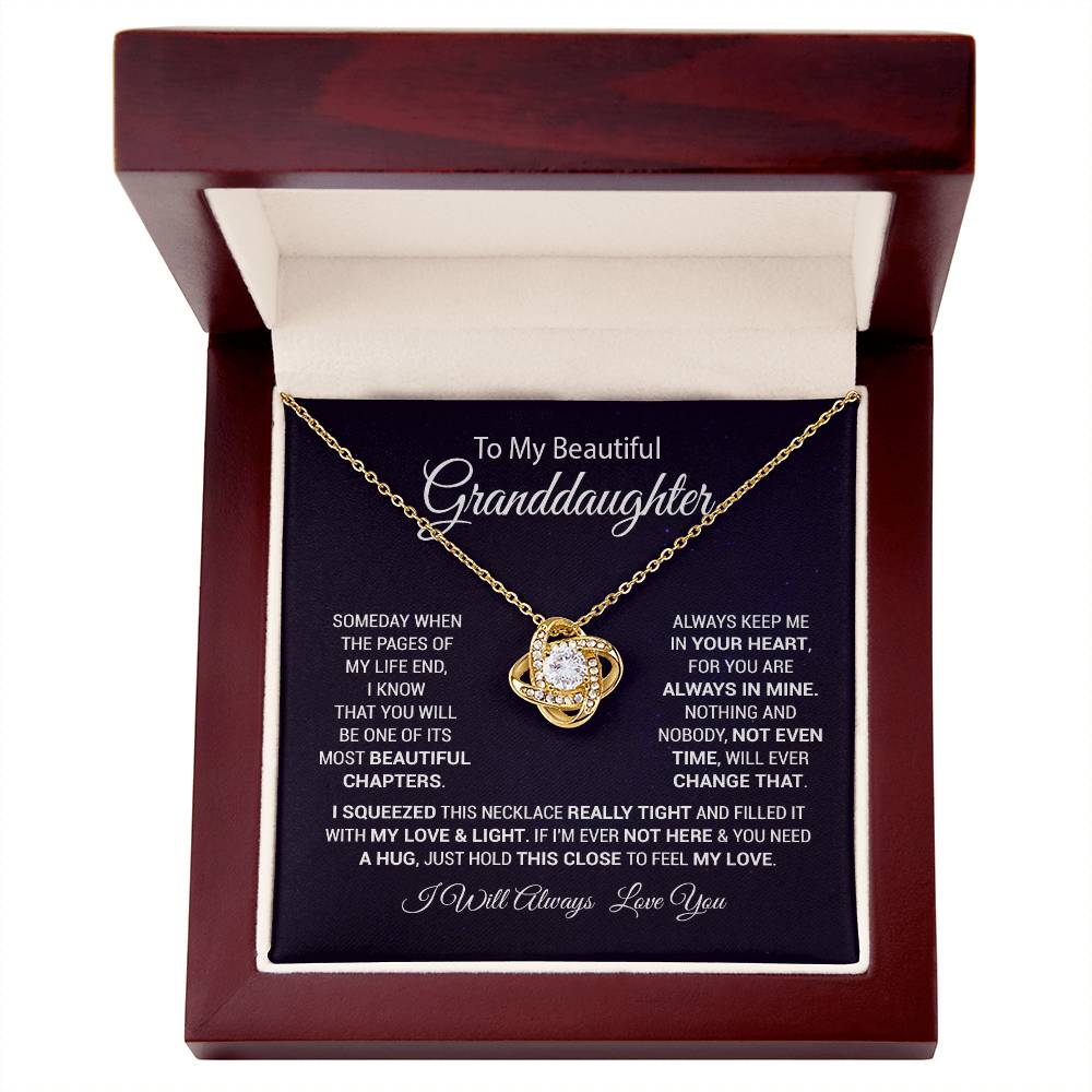 To My Granddaughter Necklace, Gift For Granddaughter, Christmas Gift
