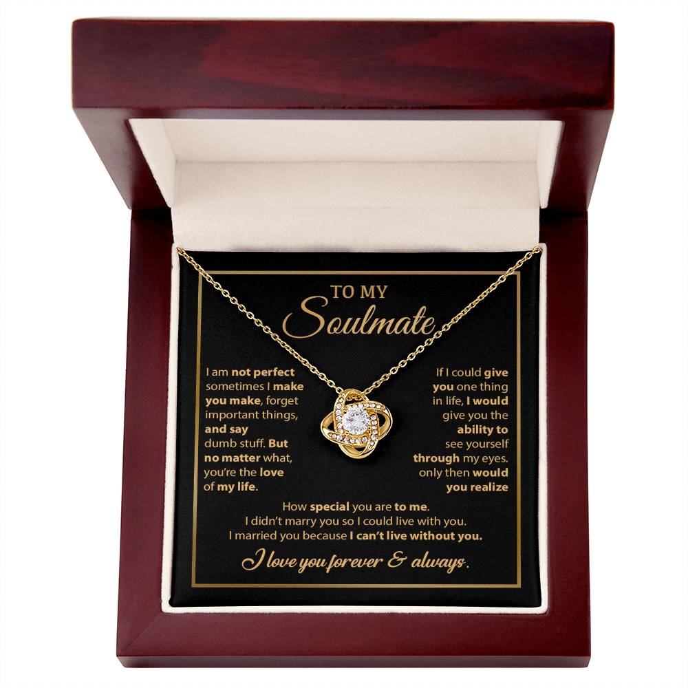 To My Soulmate Necklace, Gift For Wife From Husband, Valentines Gift For Wife 8_2_Gold