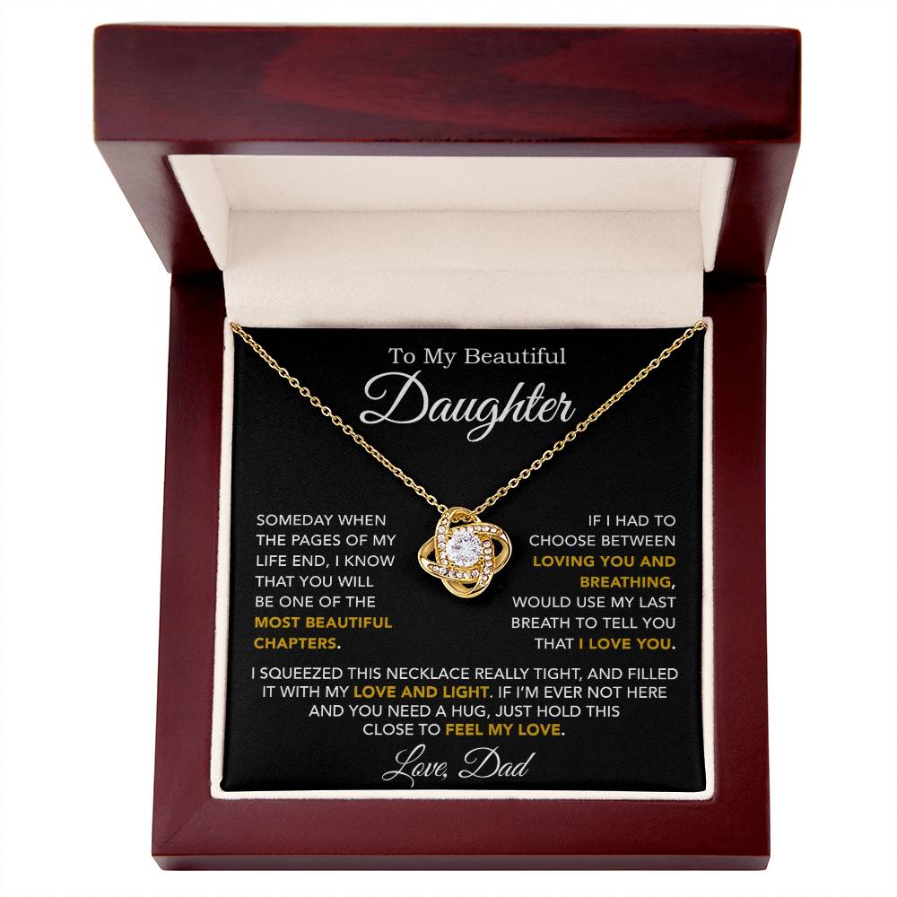 To My Daughter Necklace, Daughter Father Necklace, Daughter Gift From Dad 3_10