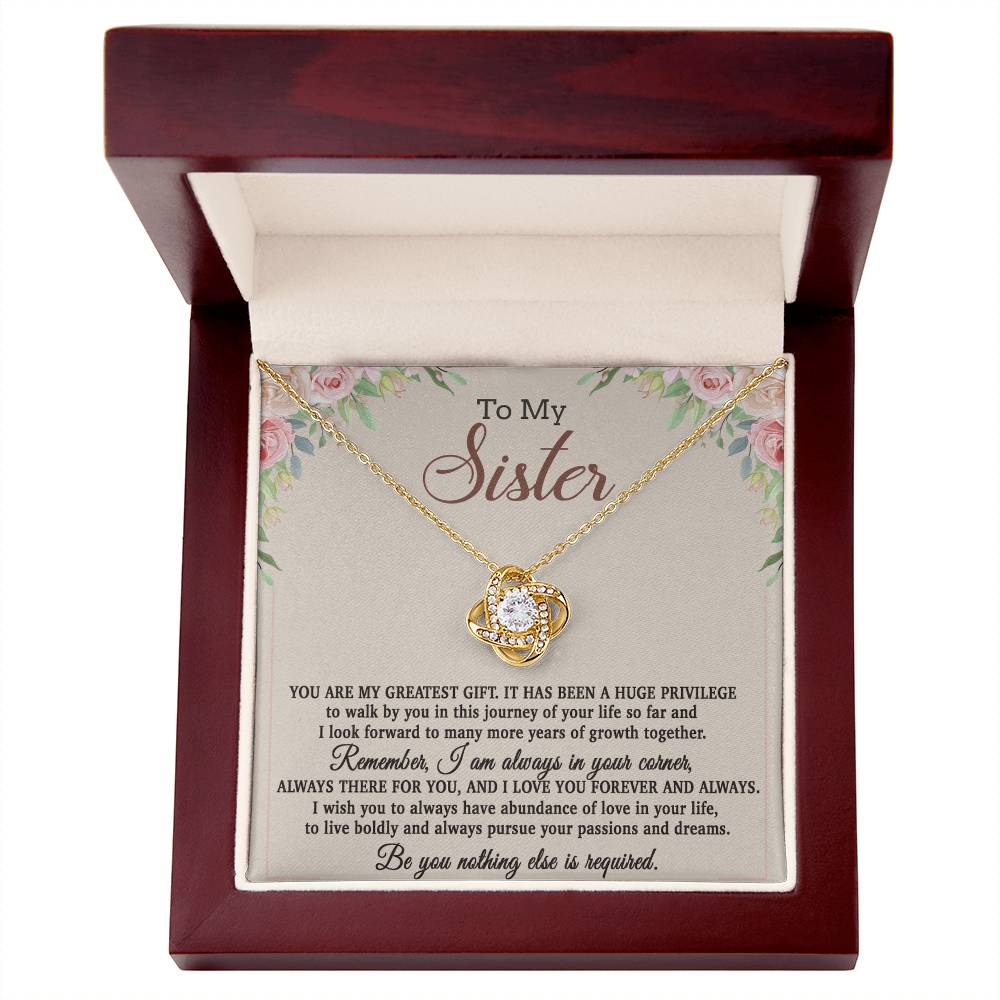 To My Sister Necklace, Brother to Sister, Birthday gift For Sister from Brother 26_8