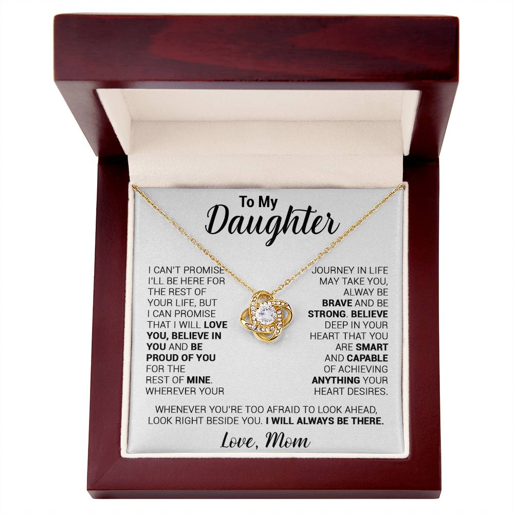 To My Daughter Necklace, Daughter Mother Necklace, Daughter Gift From Mom 21_8_White
