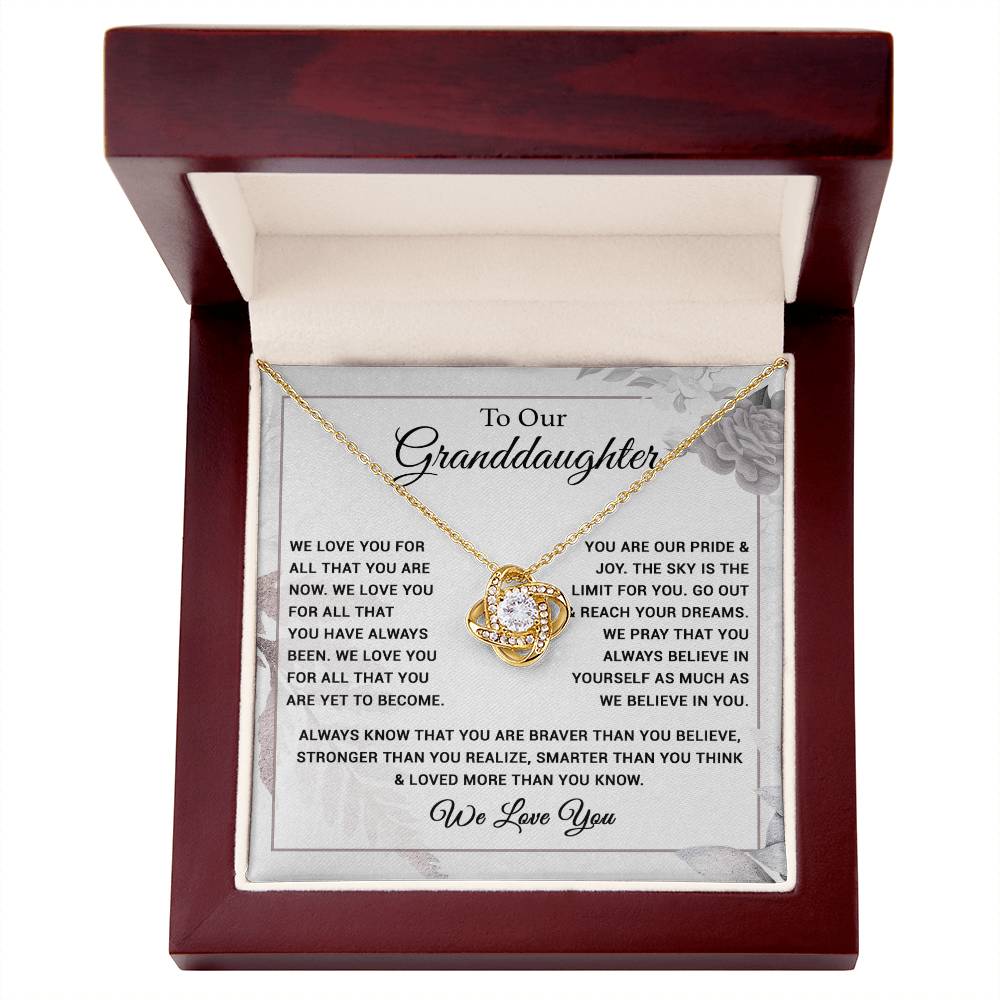To Our Granddaughter Necklace, Xmas Birthday Gift For Granddaughter from Grandma