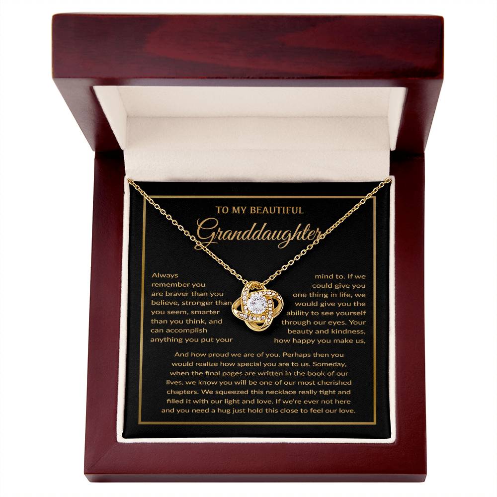 To My Granddaughter Necklace, Birthday Gift For Granddaughter, Birthday Gifts 10_1