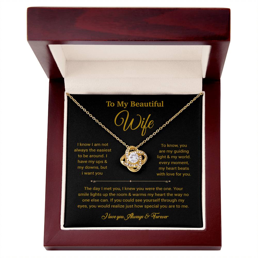 To My Wife Necklace, Gift For Wife, Anniversary Gift For Wife, Necklace For Wife 5_6_Gold