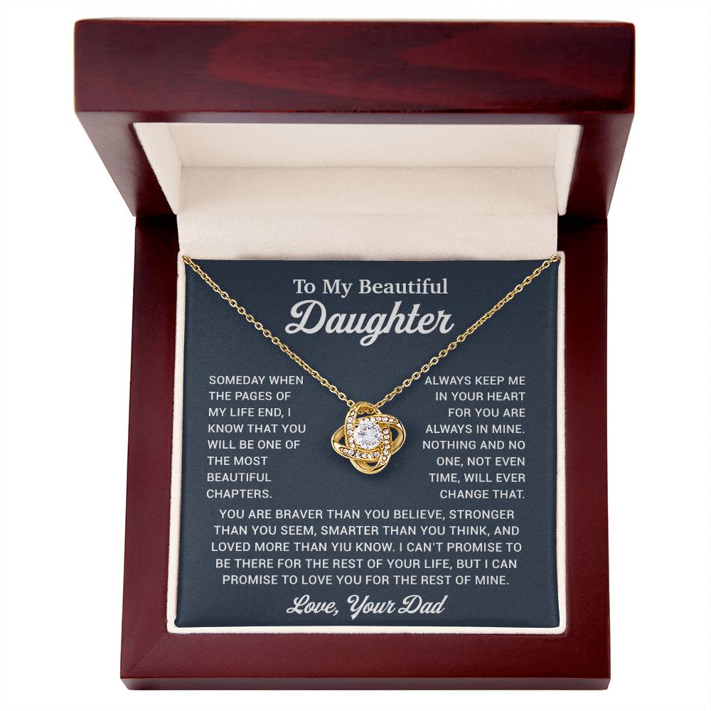 To My Daughter Necklace, Gift for Daughter from Dad, Father Daughter Necklace 9_12