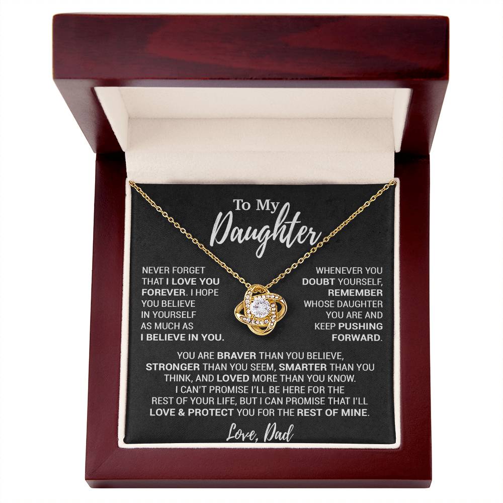 To My Daughter Necklace, Daughter Father Necklace, Daughter Gift From Dad 12_10
