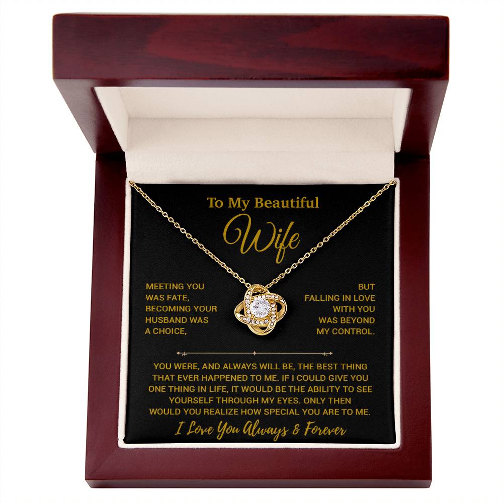 To My Wife Necklace, Vanlentines Gifts For Women, Anniversary Gift For Wife 30_12_Gold