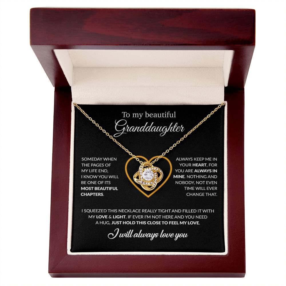 To My Granddaughter Necklace, Birthday Gift For Granddaughter From Grandpa