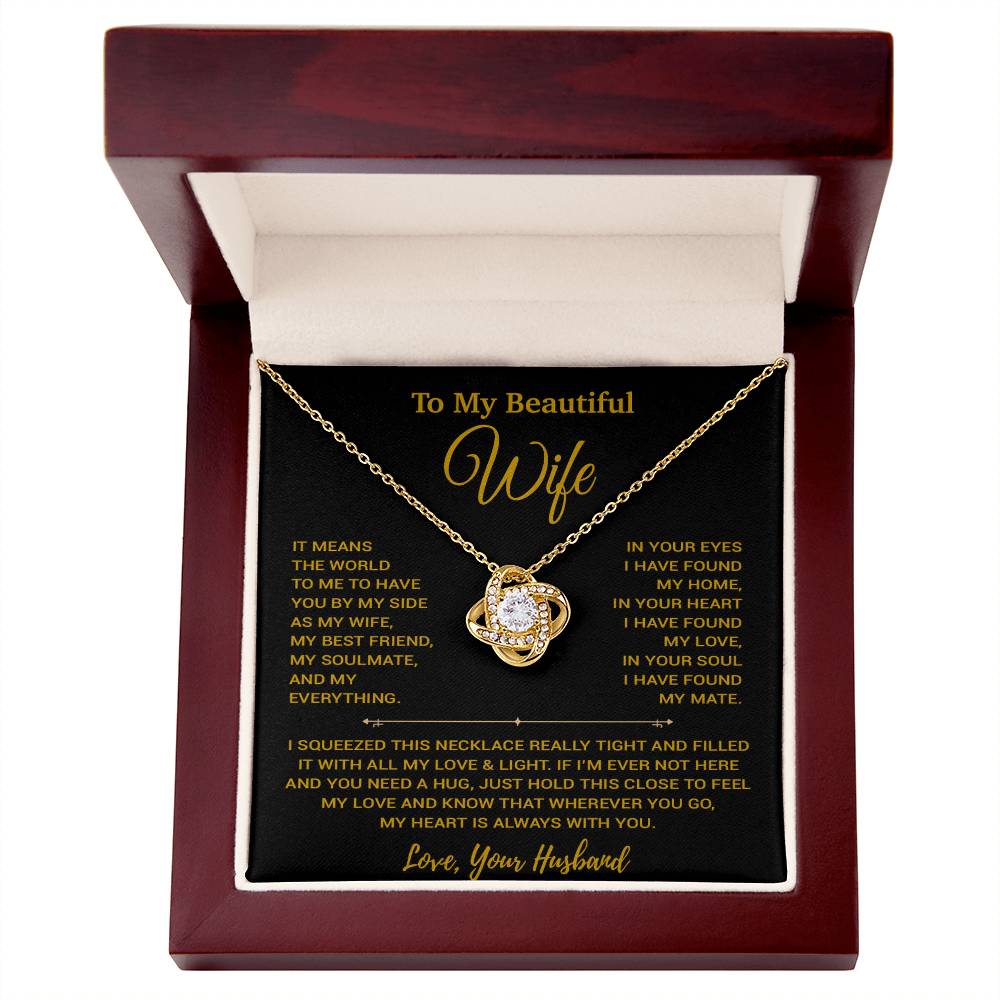 To My Wife Necklace, Vanlentines Gifts For Women, Anniversary Gift For Wife 20_1_Gold