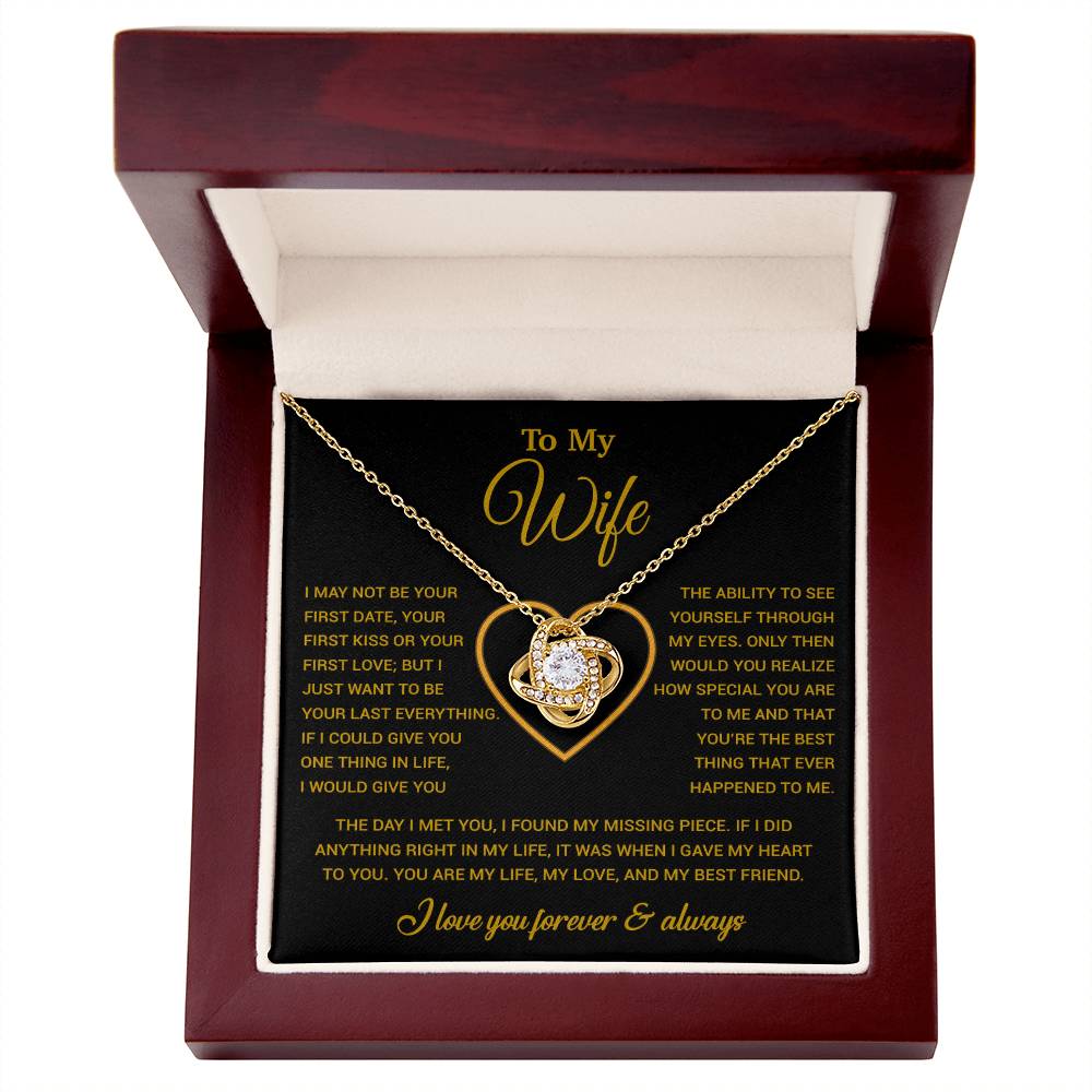 To My Wife Necklace, Christmas Gifts For Women, Anniversary Gift For Wife 29_12_Gold
