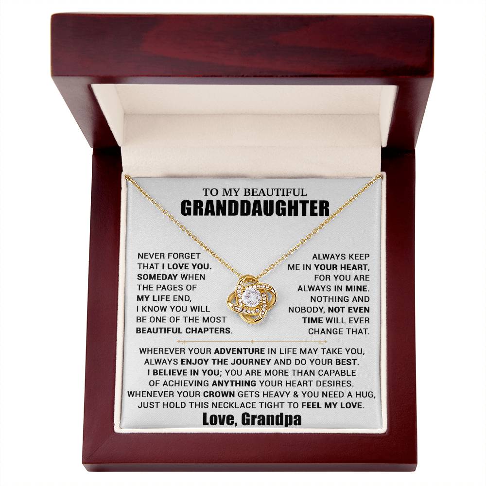 To My Granddaughter Necklace, Granddaughter Gift from Grandpa, Christmas Gift 10_10