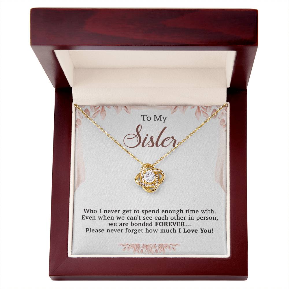 To My Sister Necklace, Brother to Sister, Birthday gift For Sister from Brother 20_7