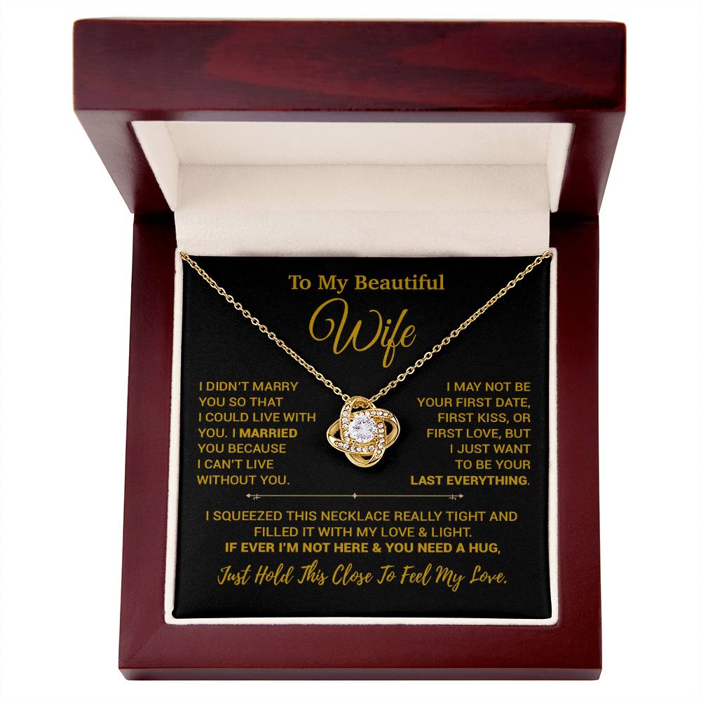 To My Wife Necklace, Christmas Gifts For Women, Anniversary Gift For Wife 7_9_Gold