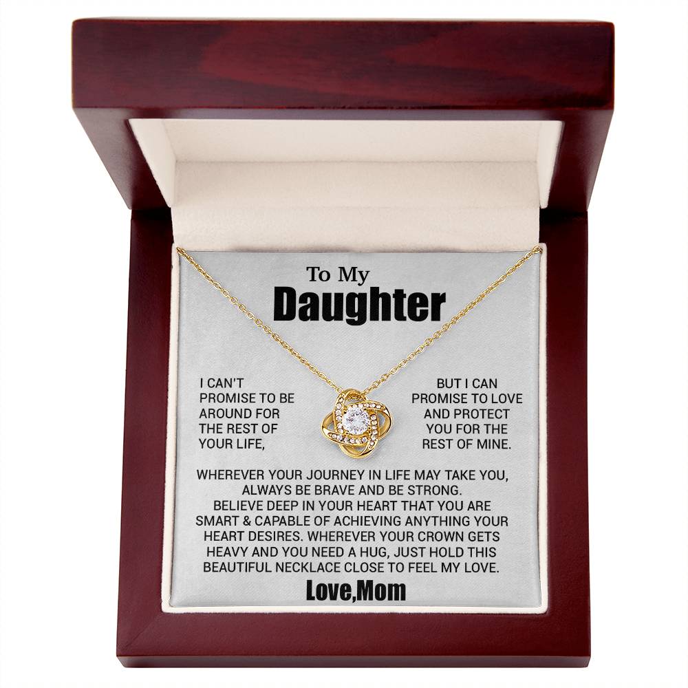 To My Daughter Necklace, Daughter Mother Necklace, Daughter Gift From Mom 24_8_White