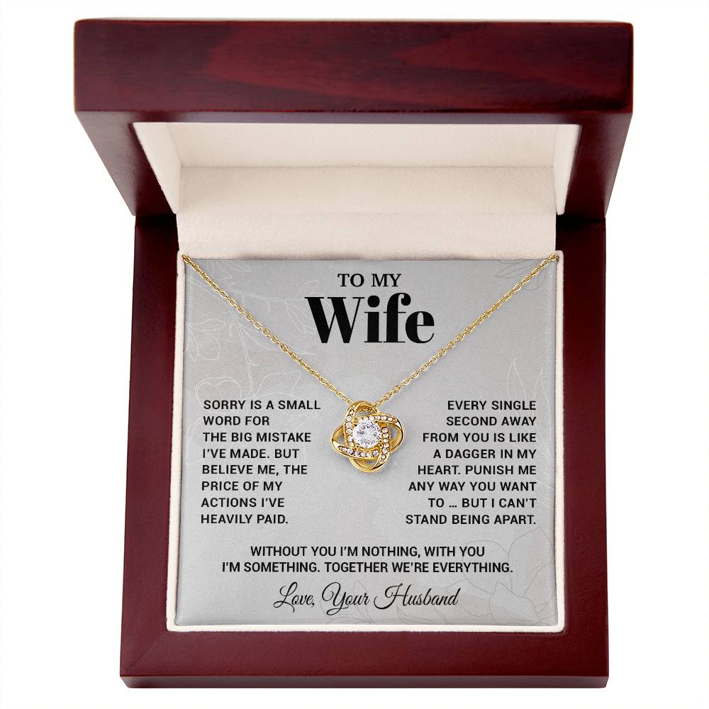 To My Wife Necklace, Christmas Gifts For Women, Anniversary Gift For Wife 15_10_White