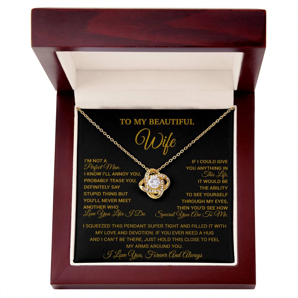 To My Wife Necklace, Christmas Gifts For Wife, Anniversary Cute Gift For Wife_26_8_Gold