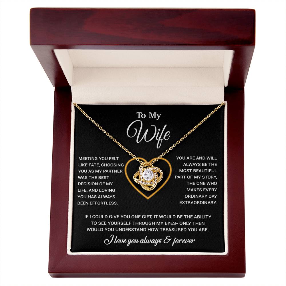 To My Wife Necklace, Christmas Gifts For Women, Anniversary Gift For Wife 1_1_Black
