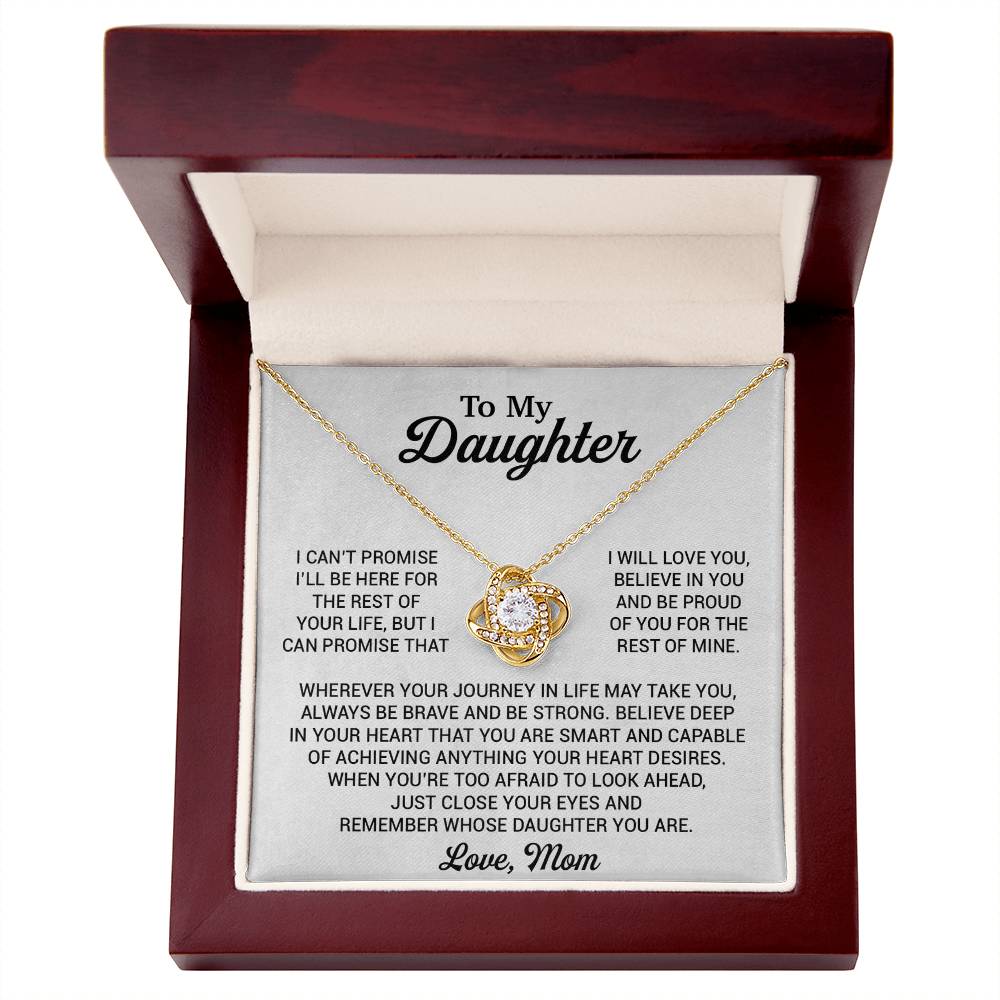 To My Daughter Necklace, Daughter Mother Necklace, Daughter Gift From Mom 16_8_white