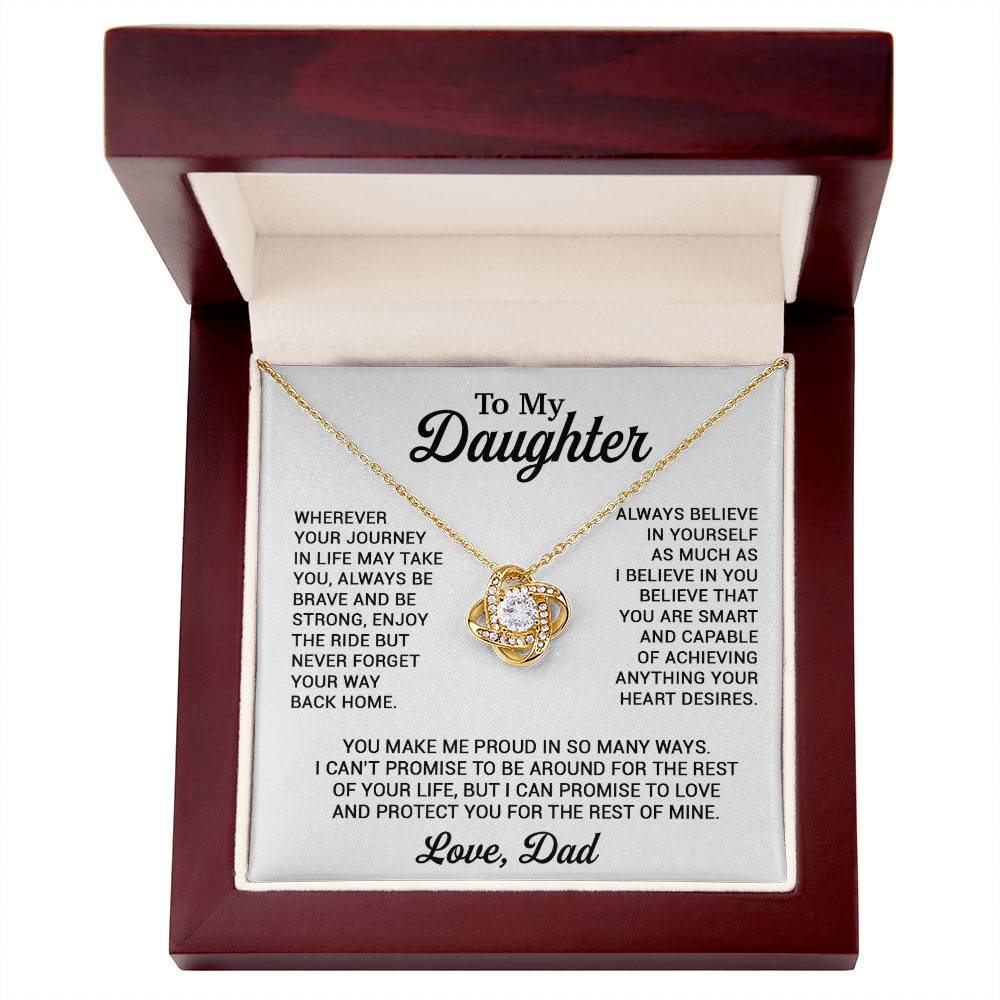 To My Daughter Necklace, Daughter Father Necklace, Daughter Gift From Dad 8_11