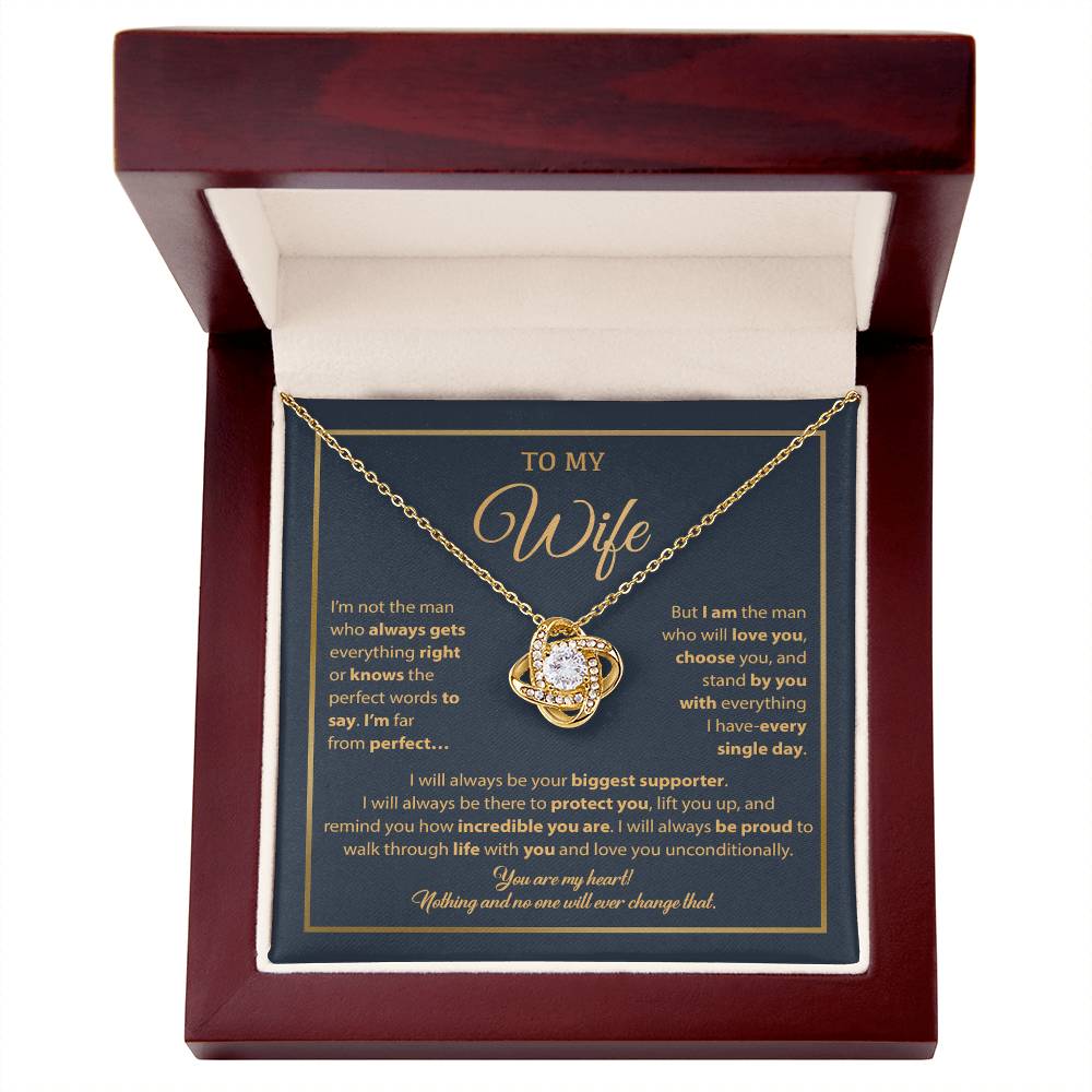 To My Wife Necklace, Gift For Wife, Anniversary Gift For Wife, Necklace For Wife 5_1_Blue