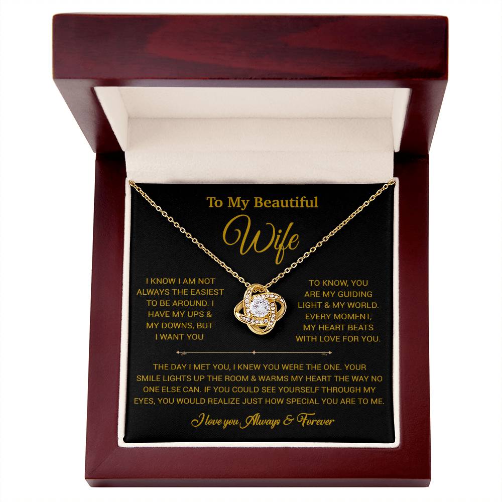To My Wife Necklace, Gift For Wife, Anniversary Gift For Wife, Necklace For Wife 6_6_Gold