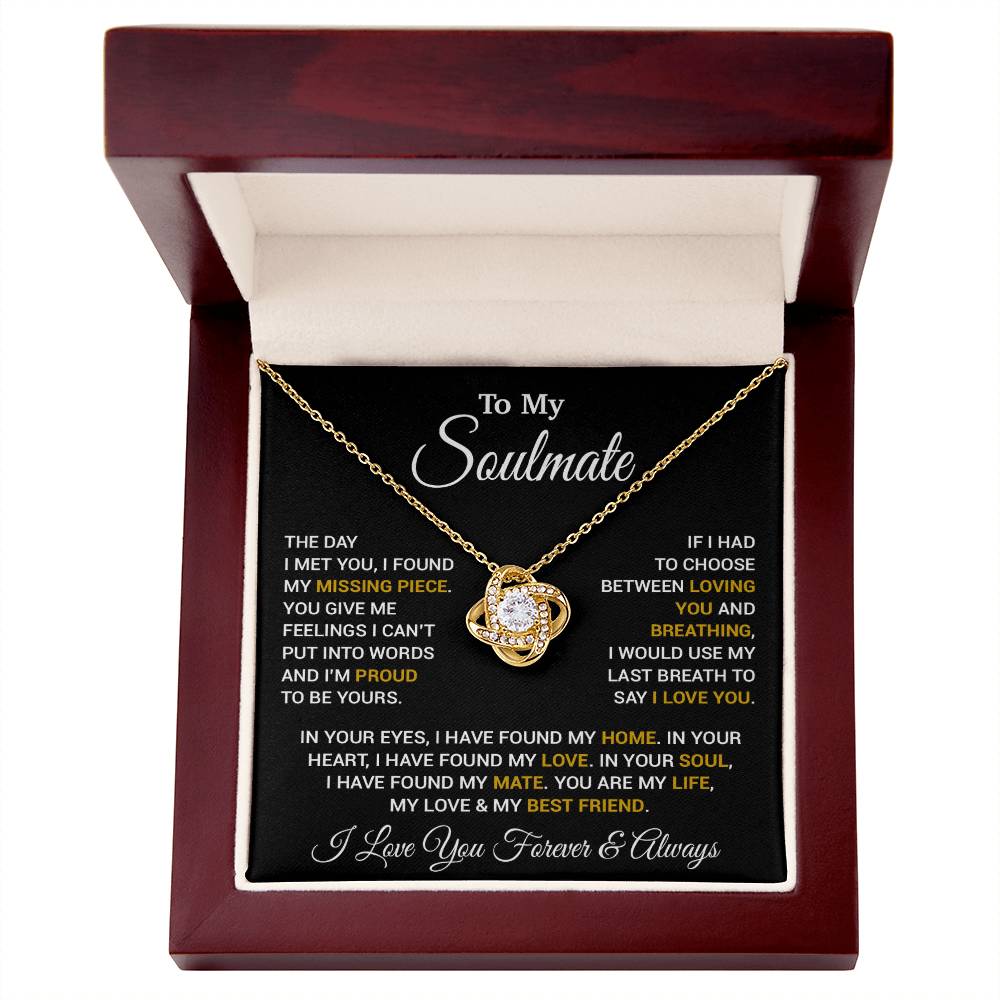 To My Soulmate Necklace, Valentines Day Gift, Gift For Wife, Anniversary Gift 14_2