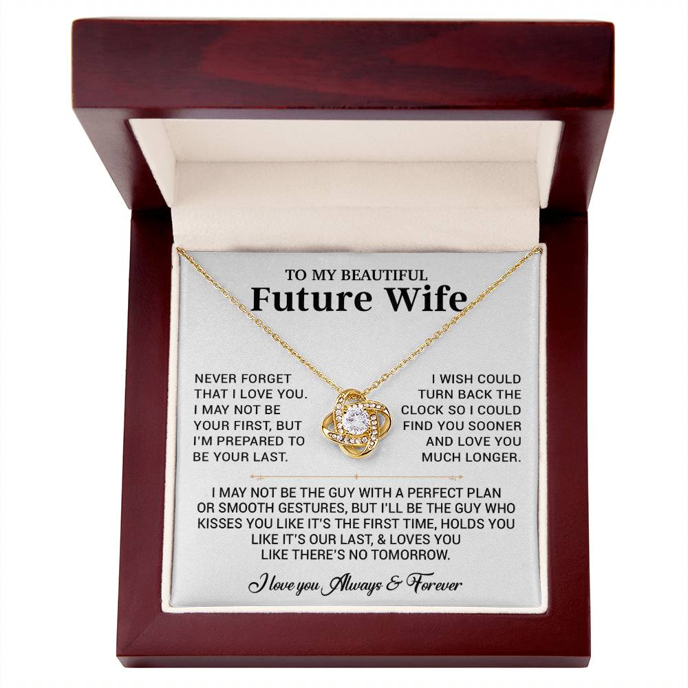 To My Beautiful Future Wife Necklace, Anniversary Birthday Christmas Gift for Her 26_6_White