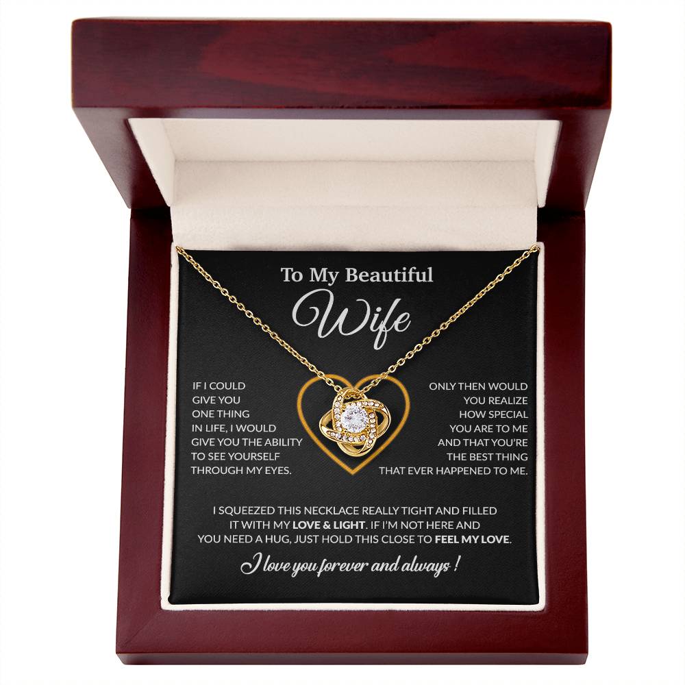 To My Wife Necklace, Christmas Gifts For Women, Anniversary Gift For Wife 22_12_Black