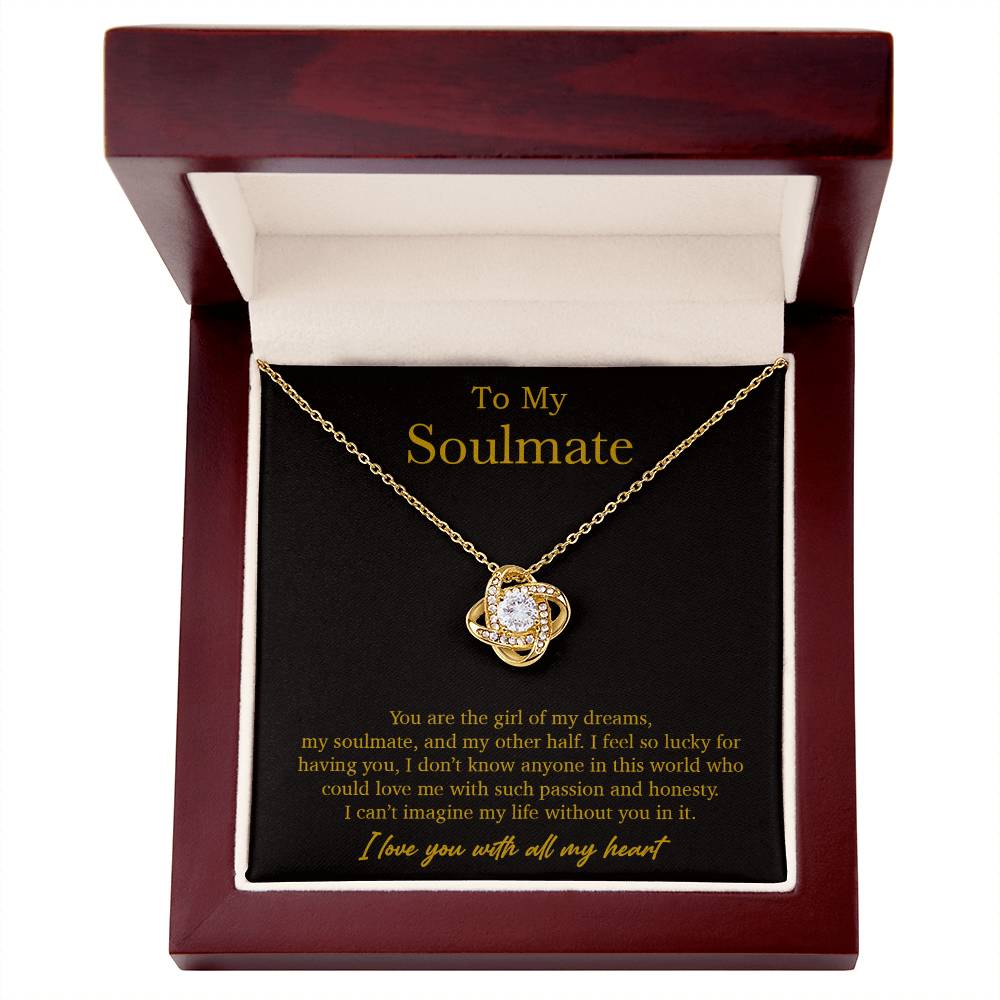 To My Soulmate Necklace, Valentines Day Gift, Soulmate Gifts, Birthday Gifts_Gold_21_10