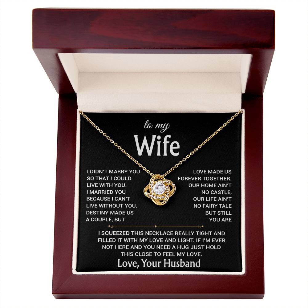 To My Wife Necklace, Christmas Gifts For Women, Anniversary Gift For Wife 17_12_Black