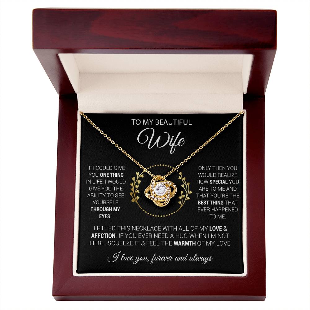 To My Wife Necklace, Mother's Day Gift from Husband, Wife Birthday Gift