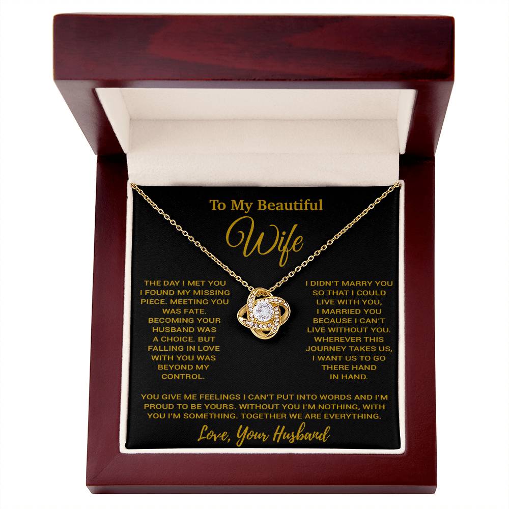 To My Wife Necklace, Vanlentines Gifts For Women, Anniversary Gift For Wife 1_11_Gold