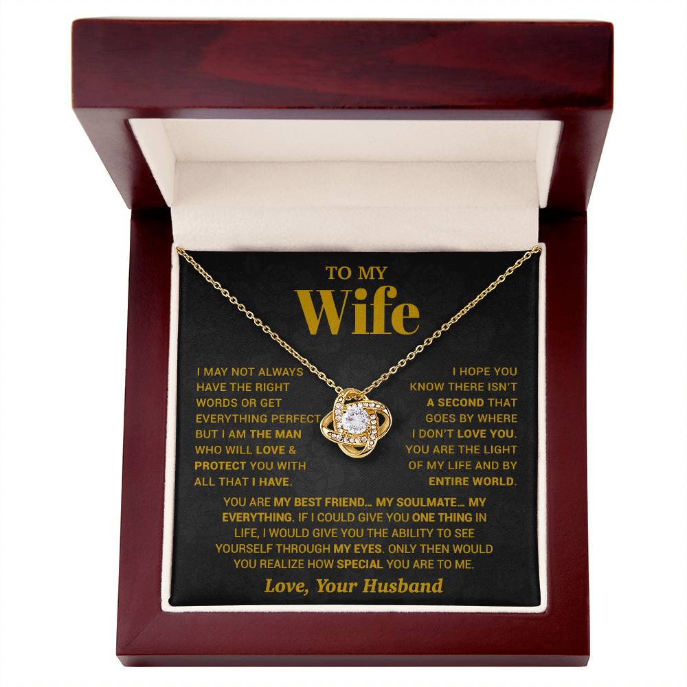 To My Wife Necklace, Christmas Gifts For Women, Anniversary Gift For Wife 13_10_Gold