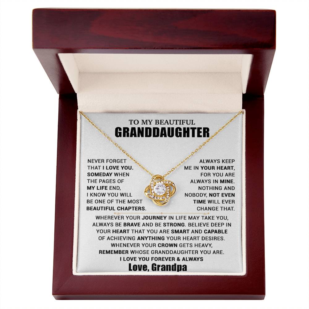To My Granddaughter Necklace, Granddaughter Gift from Grandpa, Christmas Gift 11_10