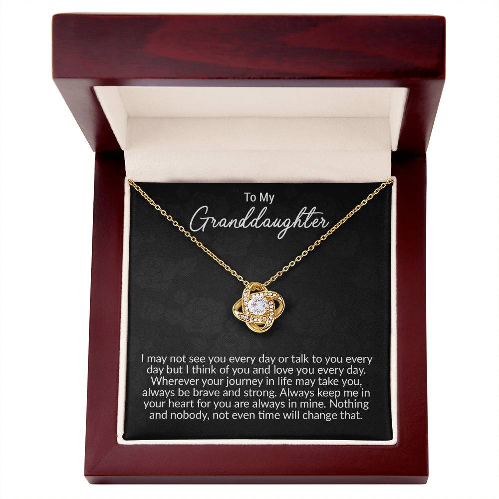 To My Granddaughter Necklace, Granddaughter Gift, Granddaughter Birthday Gift