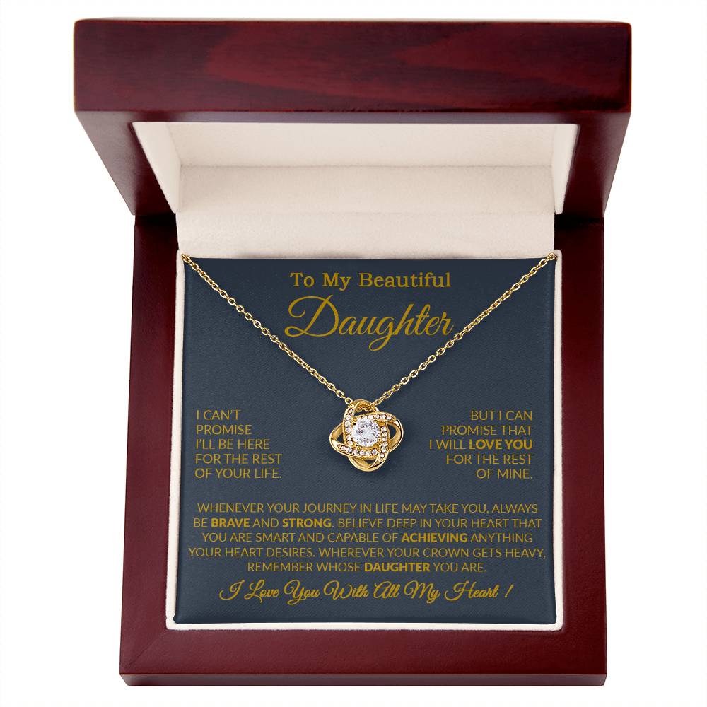 To My Daughter Necklace Gift From Dad, Daughter Gift, Father Daughter Necklace 15_9_Gold