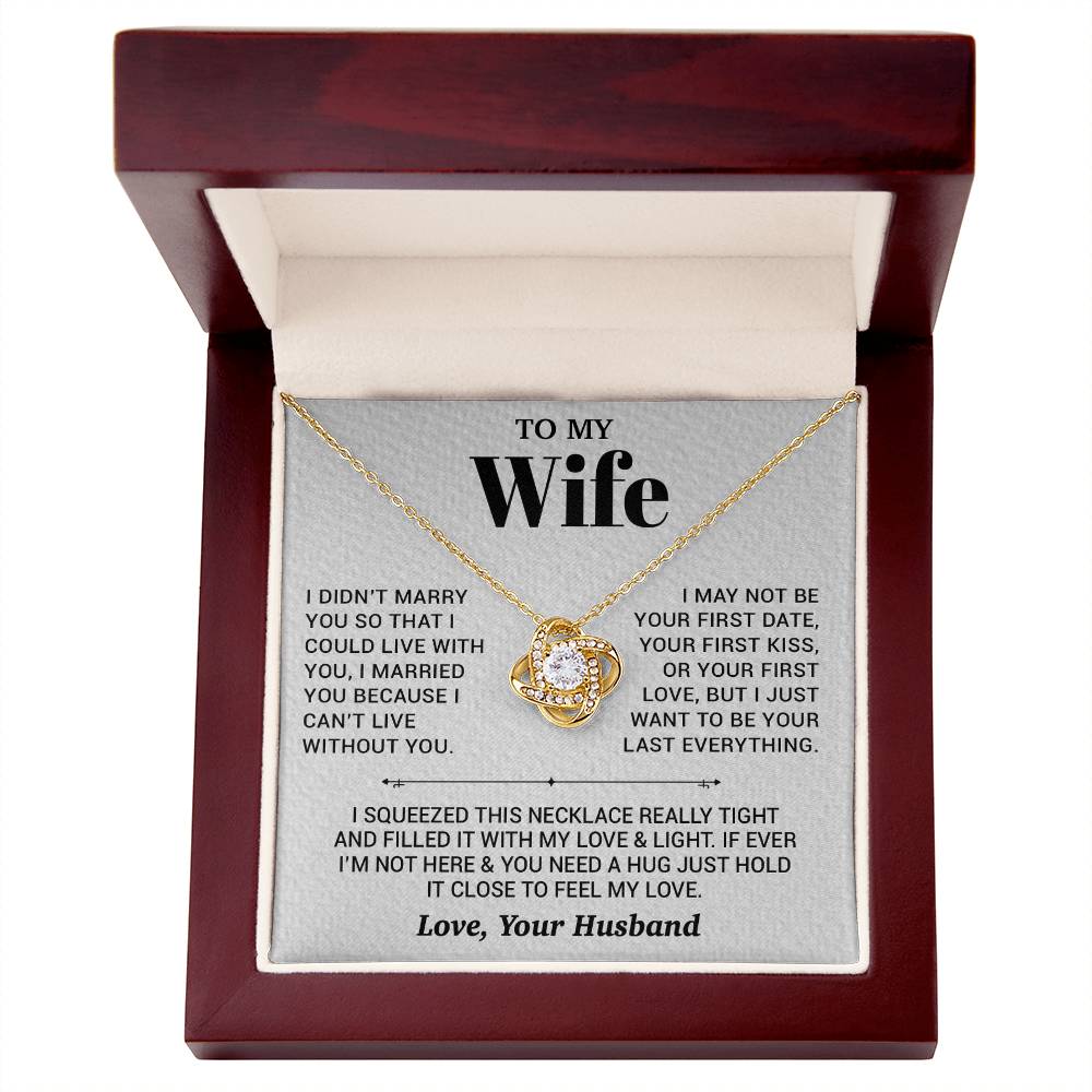 To My Wife Necklace, Christmas Gifts For Women, Anniversary Gift For Wife 27_9_White