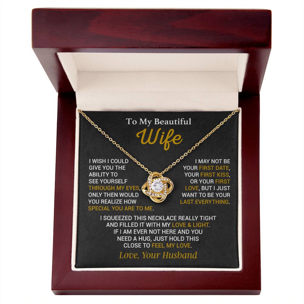 To My Wife Necklace, Christmas Gift For Wife, Wife Birthday Gift