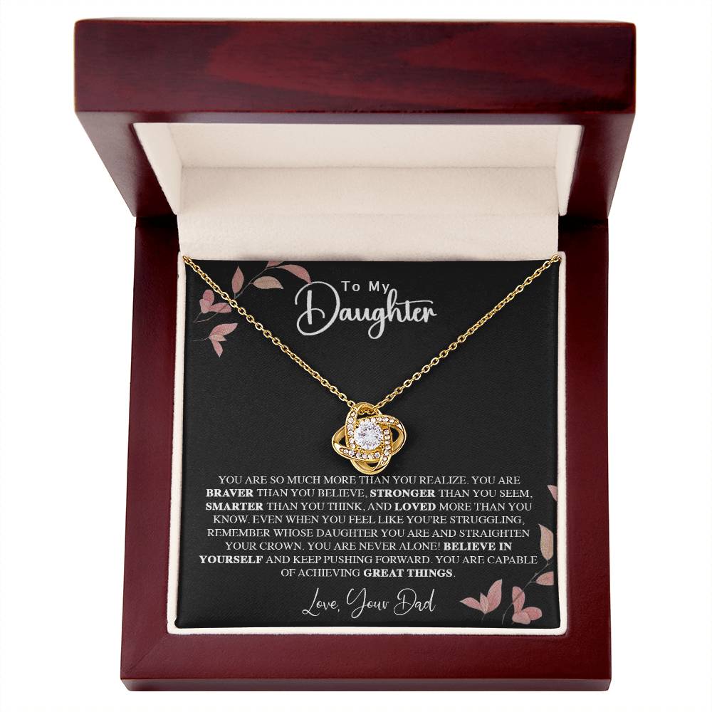 To My Daughter Love Knot Your Dad
