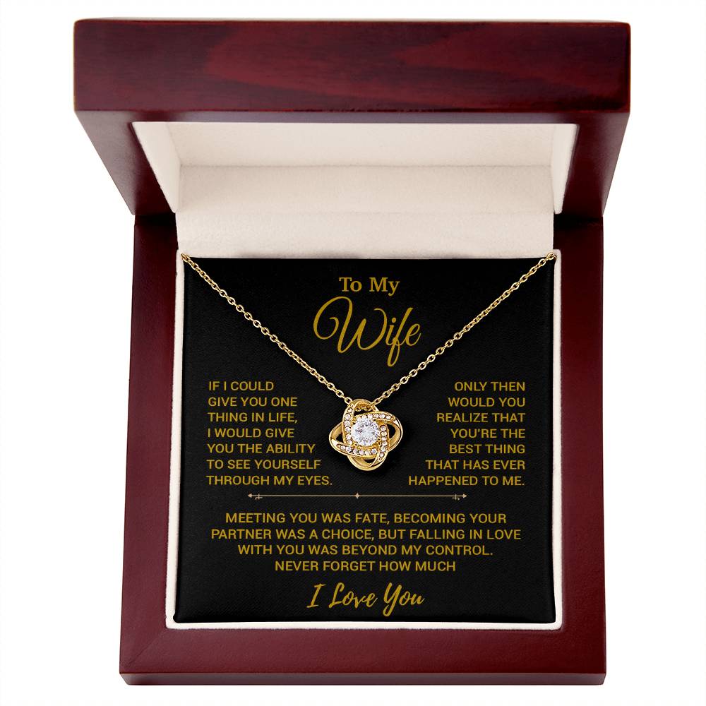 To My Wife Necklace, Christmas Gifts For Women, Anniversary Gift For Wife 19_10_Gold