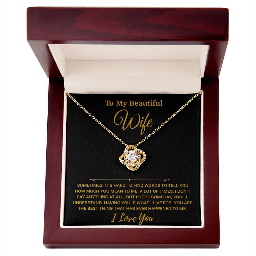 To My Wife Necklace, Christmas Gifts For Women, Anniversary Gift For Wife 19_11_Gold