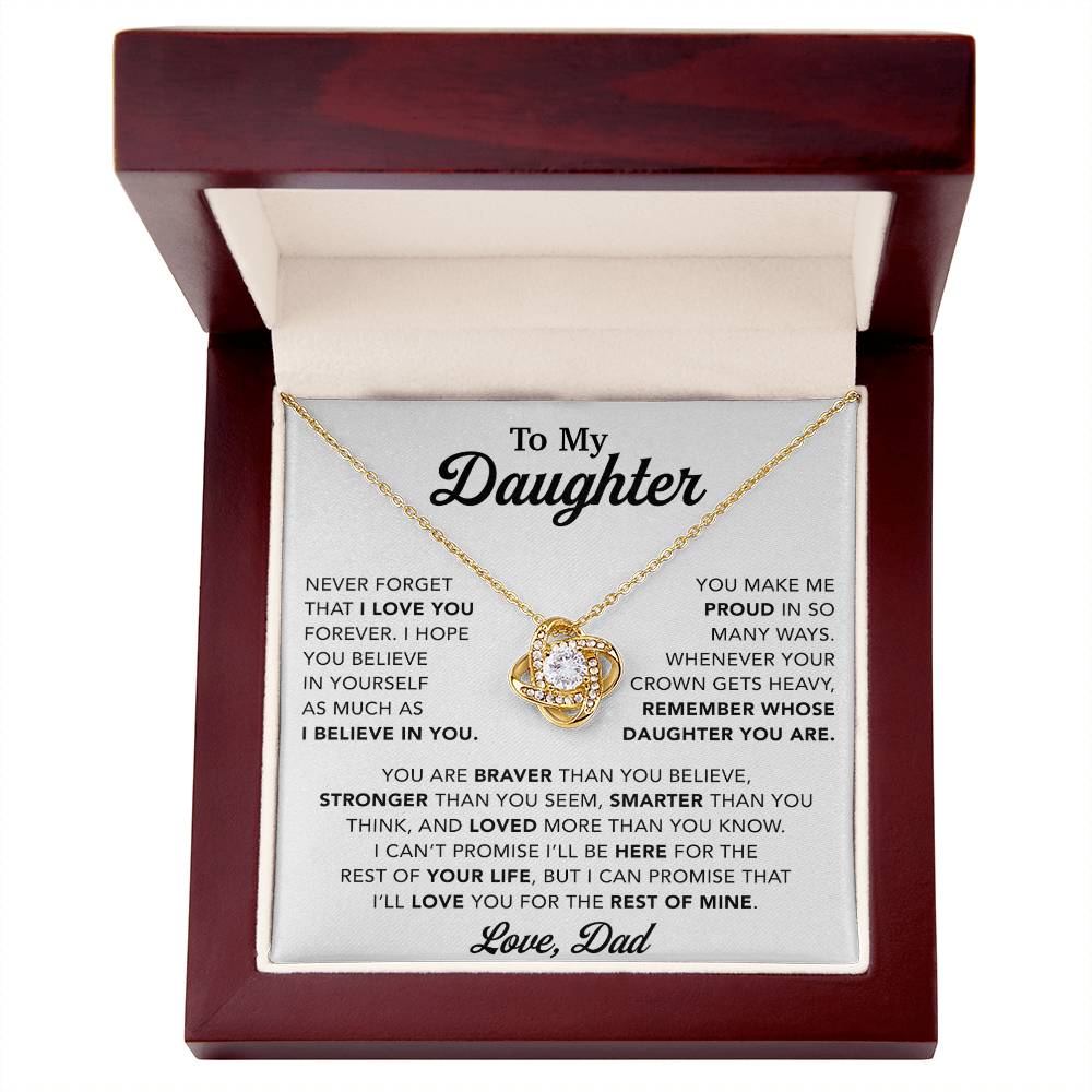 To My Daughter Necklace, Gift for Daughter from Dad, Father Daughter Necklace 29_10