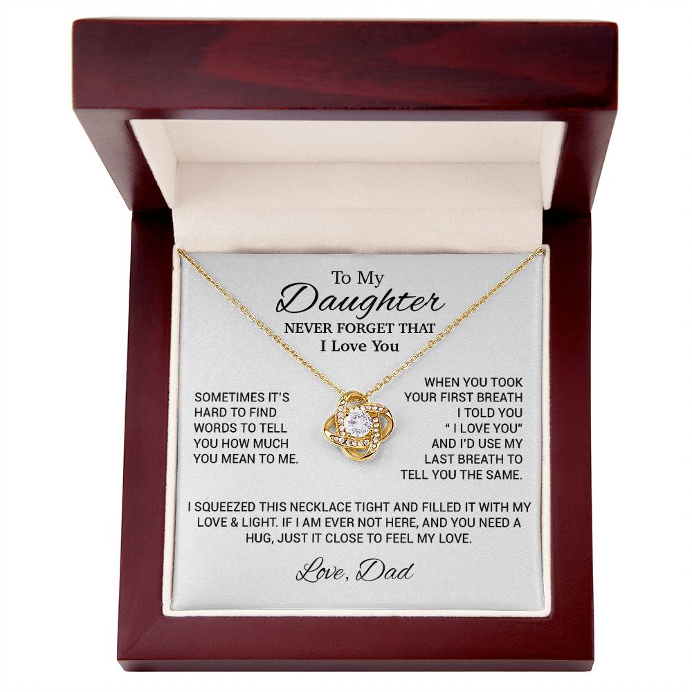 To My Daughter Necklace, Daughter Father Necklace, Daughter Gift From Dad 17_10