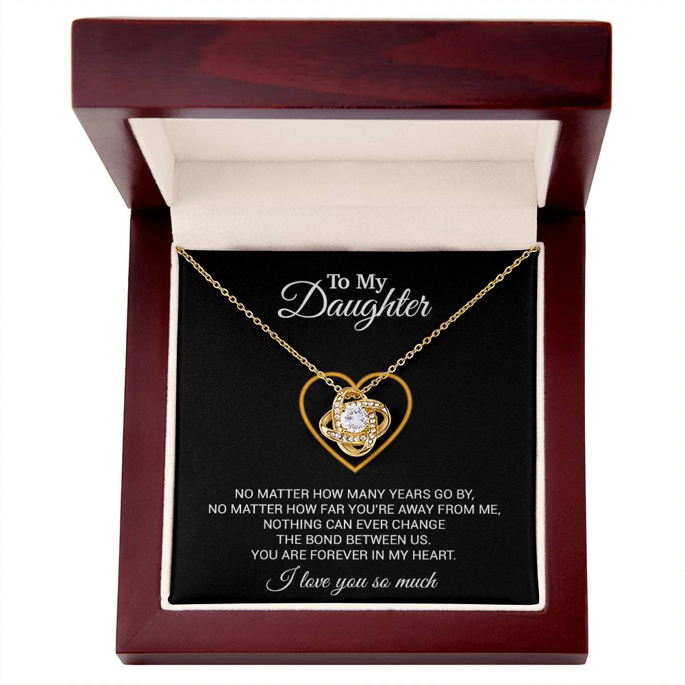 To My Daughter Necklace, Gift For Daughter From Dad, Daughter Father Necklace 12_7_Black